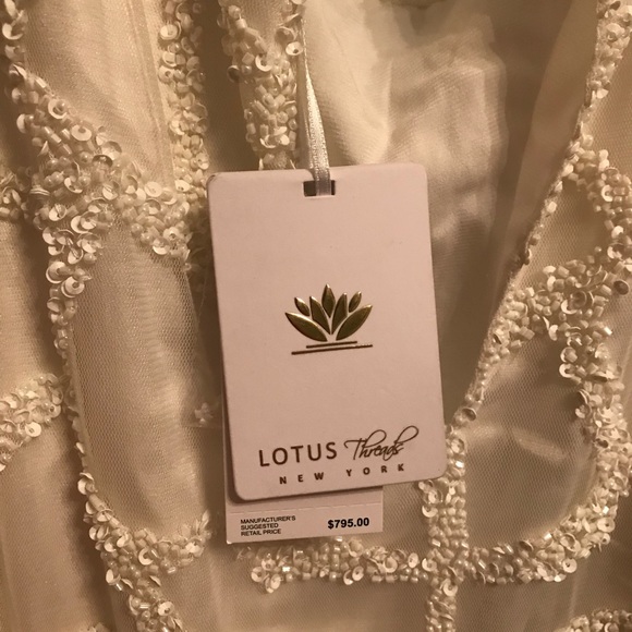 BHLDN Lotus Threads Hand Beaded Wedding Gown - Picture 3 of 8